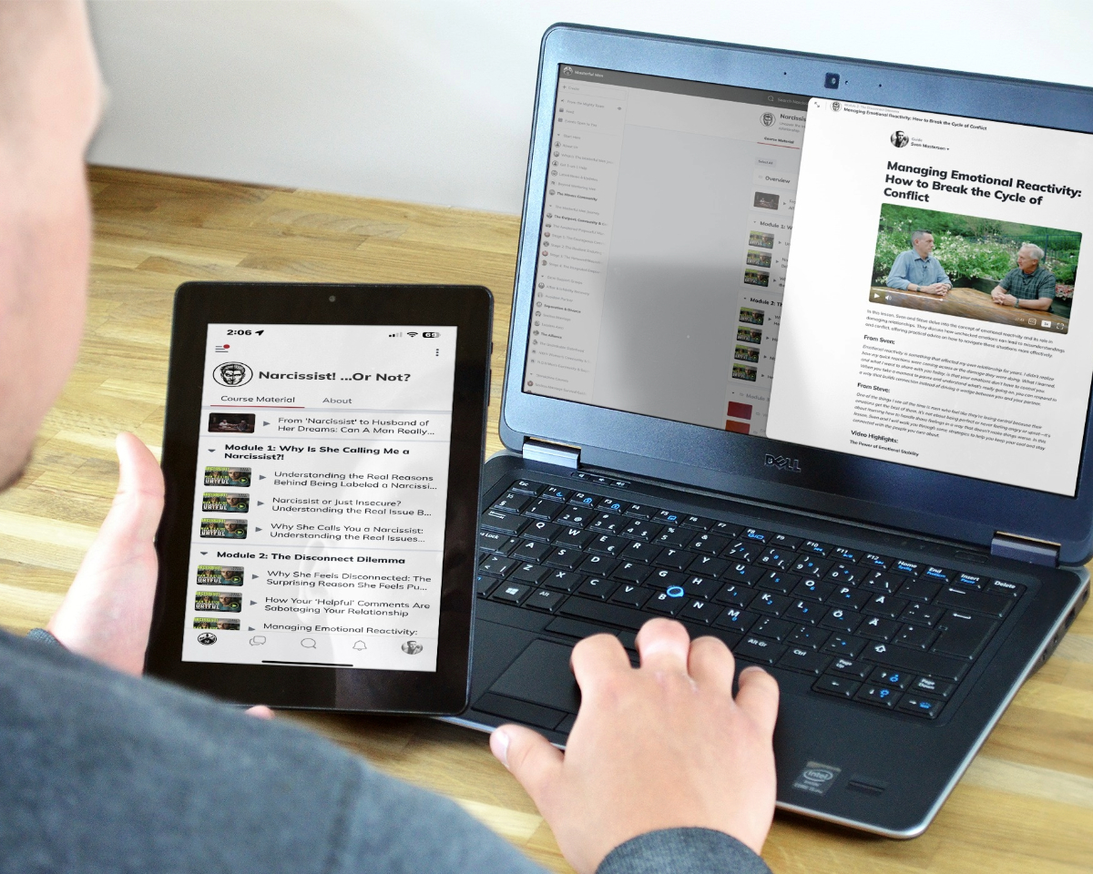 Narcissist! Or Not? Online Course. A Man’s Guide to Transforming Hurtful Accusations Into Lasting Love & Trust